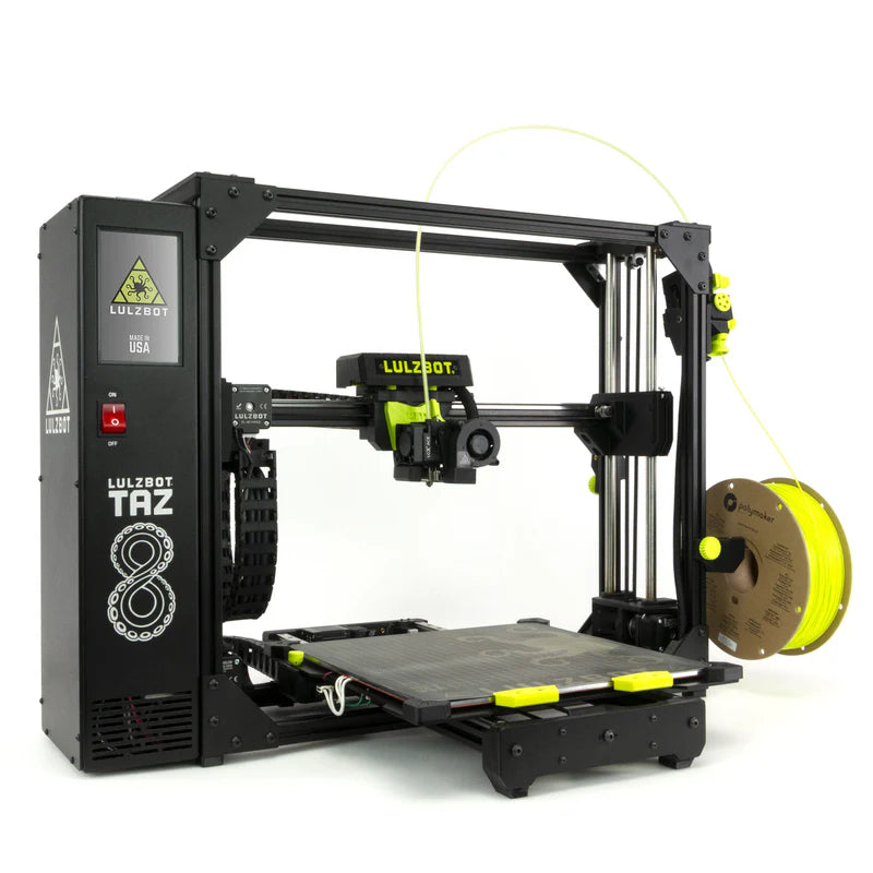 LulzBot TAZ 8 3D printer on a white background