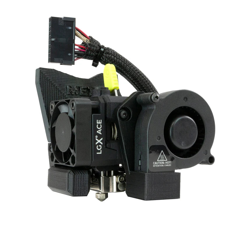 Lulzbot Meteor 285 Tool Head LGX ACE branding on a white background